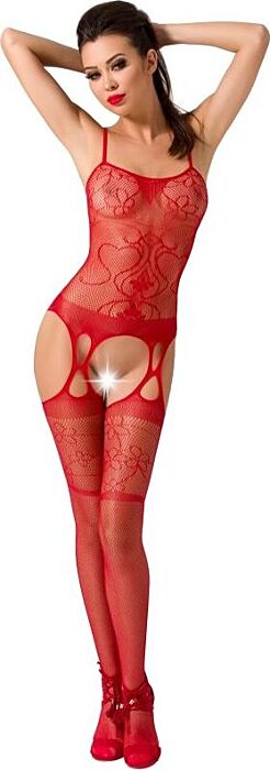 Passion woman bs050 bodystocking rojo talla unica Passion woman bs050 bodystocking rojo talla unica