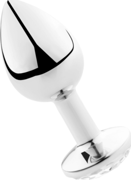 Plug Anal SECRETPLAY 8 CM de Aluminio y Cristal Plug Anal SECRETPLAY 8 CM de Aluminio y Cristal