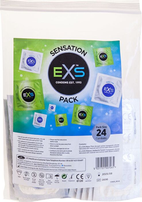 Preservativos Exs Sensation Pack 24 unidades Preservativos Exs Sensation Pack 24 unidades