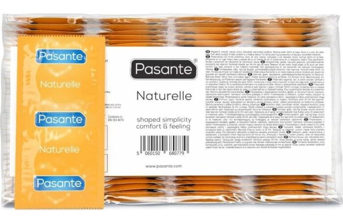 Kondomer Pasante Naturelle - Naturlig følelse med kegleform