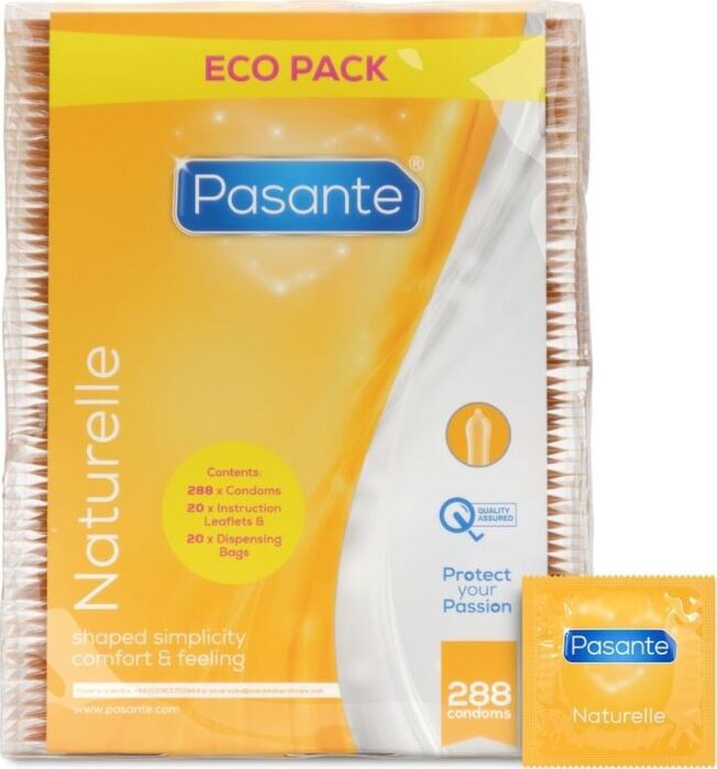 Kondomer Pasante Naturelle 288 Enheder - Ultra Glidende