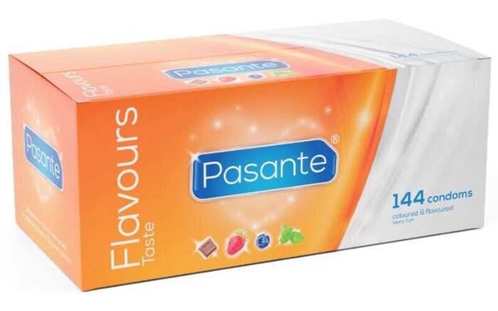Kondomer Pasante Flavors 144 Enheder - Smagskombinationer