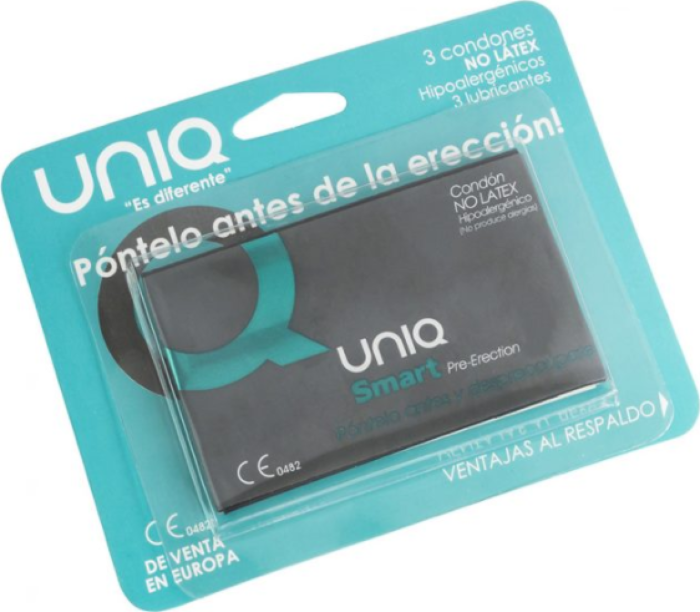 Preservativos pre erección UNIQ SMART sin latex Preservativos pre erección UNIQ SMART sin latex