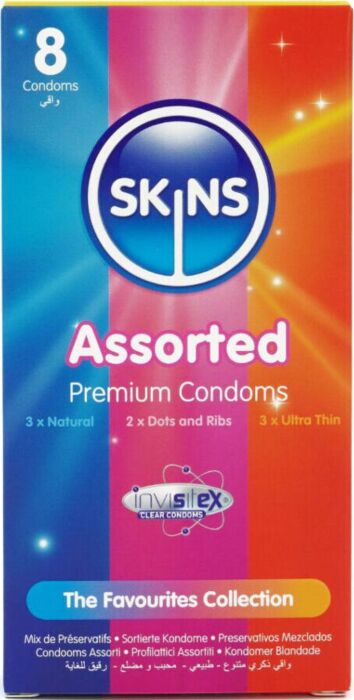 Preservativos Skins Pack 8 - Variedad Premium Preservativos Skins Pack 8 - Variedad Premium