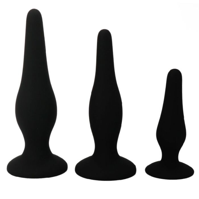 Anal Plug BDSM ANAL TOYS Initiationskit med 3 størrelser Anal Plug BDSM ANAL TOYS Initiationskit med 3 størrelser
