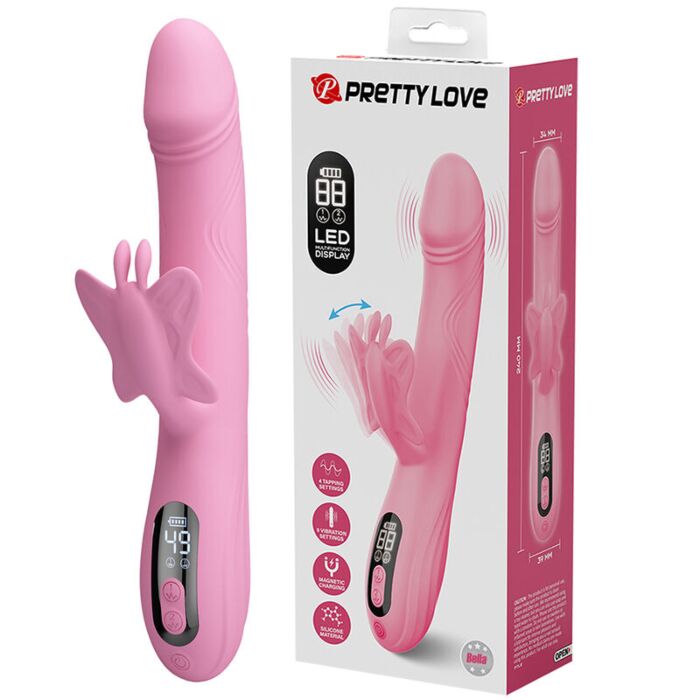 PRETTY LOVE BELLA Rabbit Vibrator med LED PRETTY LOVE BELLA Rabbit Vibrator med LED