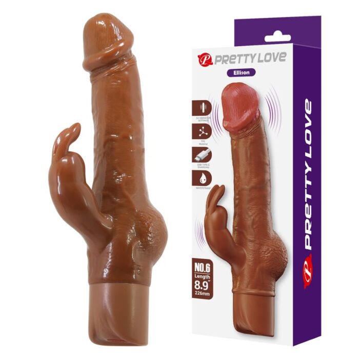 HIGH TECH ELLISON Realistisk Rabbit Vibrator HIGH TECH ELLISON Realistisk Rabbit Vibrator