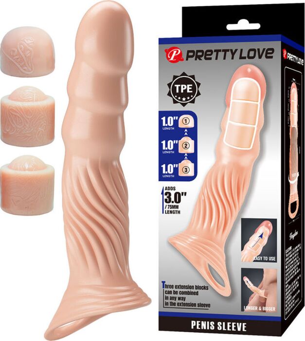 PRETTY LOVE - FUNDA PARA PENE TEXTURIZADA CON EXTENSORES PRETTY LOVE - FUNDA PARA PENE TEXTURIZADA CON EXTENSORES