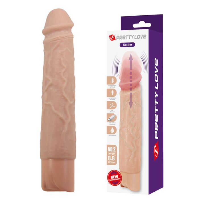 PRETTY LOVE KESSLER realistisk vibrerende dildo PRETTY LOVE KESSLER realistisk vibrerende dildo