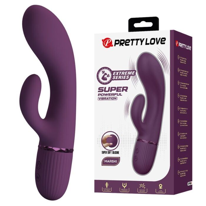 Vibrator HIGH TECH PRETTY LOVE MARGIE Dobbelt stimulation Vibrator HIGH TECH PRETTY LOVE MARGIE Dobbelt stimulation