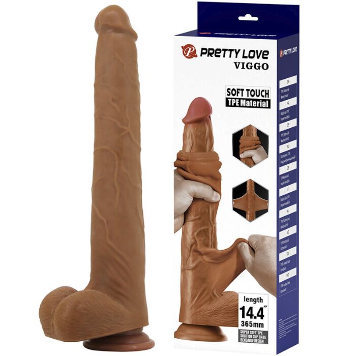 PRETTY LOVE VIGGO realistisk dildo med sugekop PRETTY LOVE VIGGO realistisk dildo med sugekop