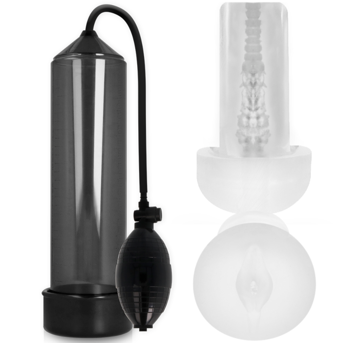 Bombe PUMP ADDICTED RX3 med fornøjelseringsmuffe Bombe PUMP ADDICTED RX3 med fornøjelseringsmuffe