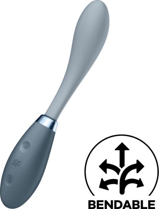 Satisfyer - g-spot flex 3 multi vibrador gris Satisfyer - g-spot flex 3 multi vibrador gris