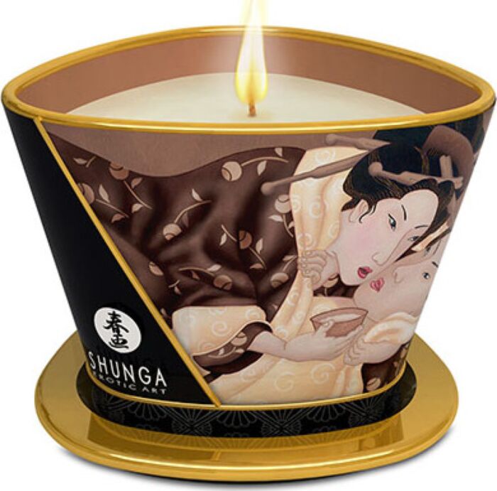 Shunga mini caress by candelight vela masaje chocolate 170ml Shunga mini caress by candelight vela masaje chocolate 170ml