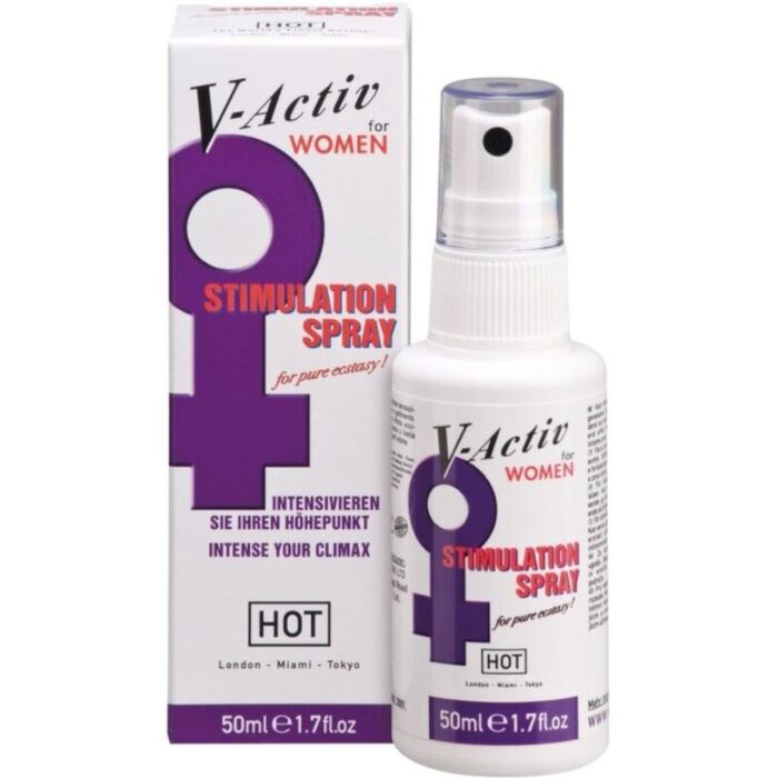 Spray potenciador de orgasmos HOT V-Activ para mujer Spray potenciador de orgasmos HOT V-Activ para mujer