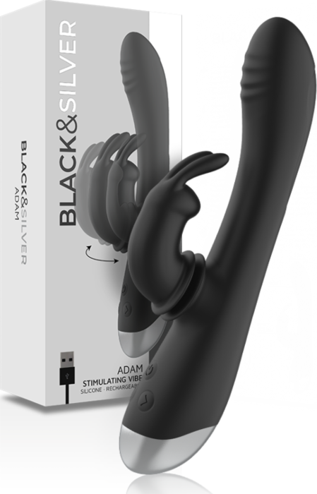 Vibrador Punto G BLACK&SILVER Adam rabbit recargable Vibrador Punto G BLACK&SILVER Adam rabbit recargable