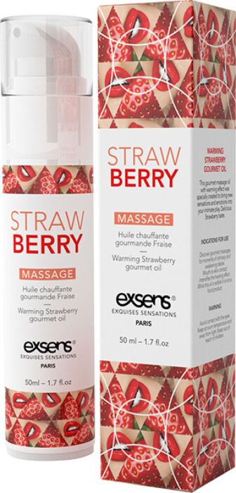 WARMING GOURMET MASSAGE OIL STRAWBERRY 50ML WARMING GOURMET MASSAGE OIL STRAWBERRY 50ML