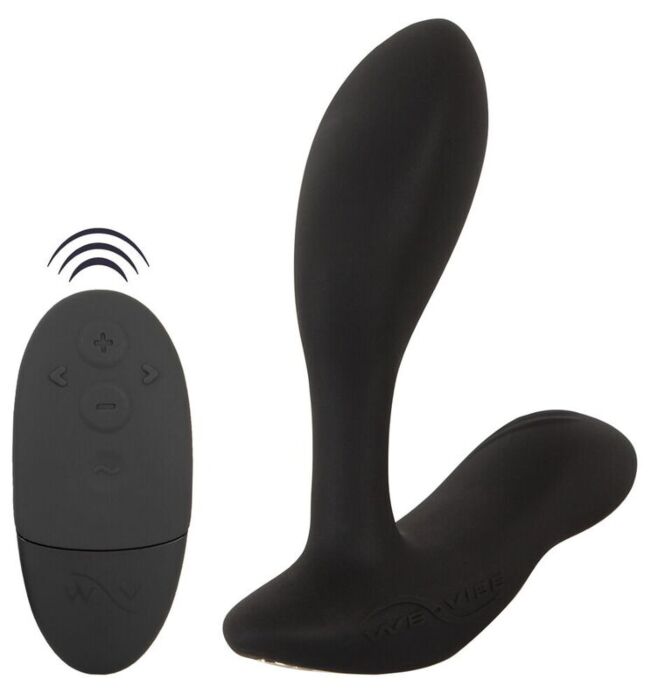 Prostatavibrator WE-VIBE VECTOR+ sort med fjernbetjening