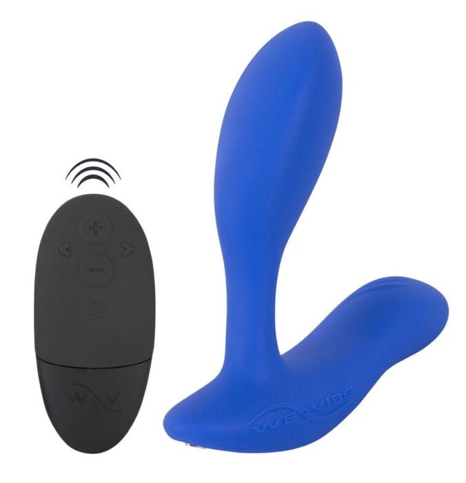 Prostatavibrator WE-VIBE VECTOR+ med dobbelt stimulering, kongeblå