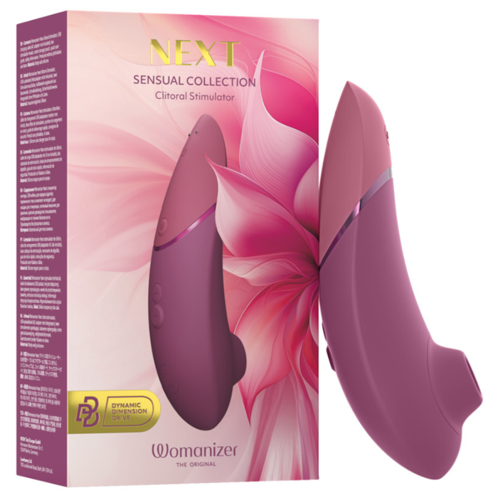 WOMANIZER NEXT klitorisstimulator, 14 niveauer, støvet rosa