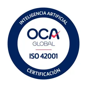 OCA's certificeringsmærke for ISO/IEC 42001